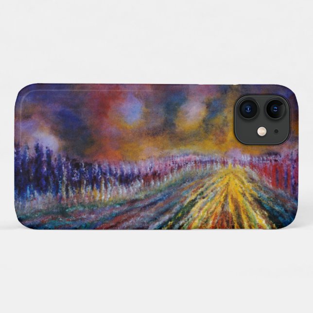 Funda De Case-Mate Para iPhone Ruta púrpura (Reverso (horizontal))