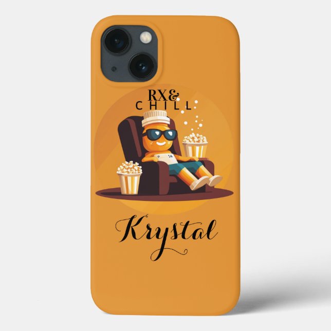 Funda De Case-Mate Para iPhone Rx y Chill | Funny Pharmacy Tech Names (Reverso)
