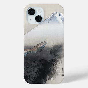 Funda Para iPhone 15 Ryu Shoten: Dragón ascendente sobre Fuji, Japón