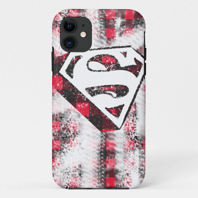 Funda De Case-Mate Para iPhone S-Escudo sobre la tela escocesa (Reverso)