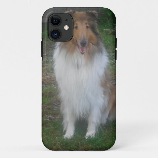 Funda De Case-Mate Para iPhone Sable Rough Collie iPhone 5 Funda (Reverso)