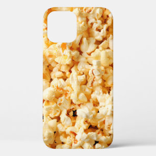 Funda Para iPhone 12 Sabrosas palomitas de maíz en todo el fondo. Alime