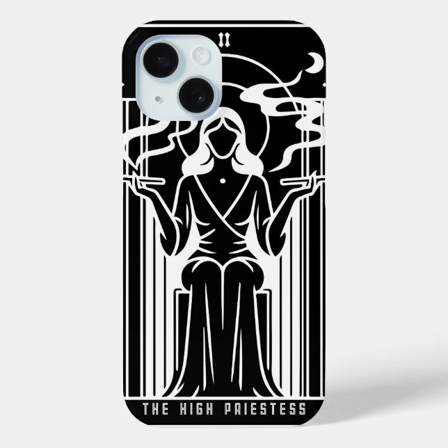 Funda De Case-Mate Para iPhone Sacerdotisa Alta del Tarot Mujer Fumando Hierba Oc (Reverso )