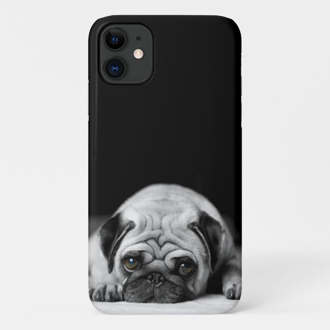 Funda De Case-Mate Para iPhone Sad Pug (Reverso)