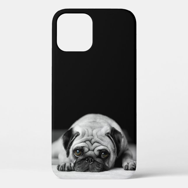 Funda De Case-Mate Para iPhone Sad Pug (Reverso )