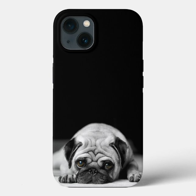 Funda De Case-Mate Para iPhone Sad Pug (Reverso )
