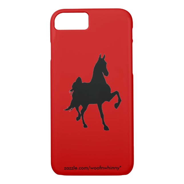 Funda De Case-Mate Para iPhone Saddlebred Silhouette (Reverso)