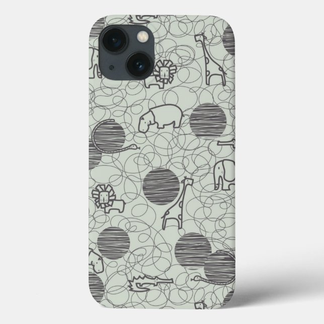 Funda De Case-Mate Para iPhone safari animals 1 (Reverso)