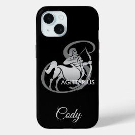 Funda Para iPhone 15 Sagitario - Rótulo del zodiaco