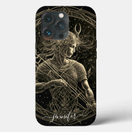 Funda Para iPhone 13 Pro Sagitario zodiaco negro oro Case-Mate iPhone 