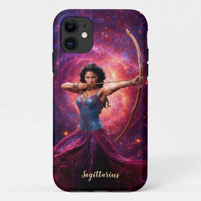 Funda De Case-Mate Para iPhone Sagittarius - Arquero cósmico - estuche para iPhon (Reverso)