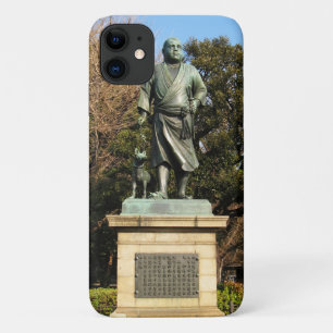 Funda Para iPhone 11 Saigo Takamori (El último Samurai) y estatua de pe