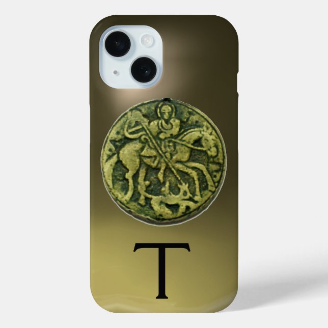 Funda De Case-Mate Para iPhone SAINT GEORGE & DRAGON MEDALLION MONOGRAM Agate (Reverso )