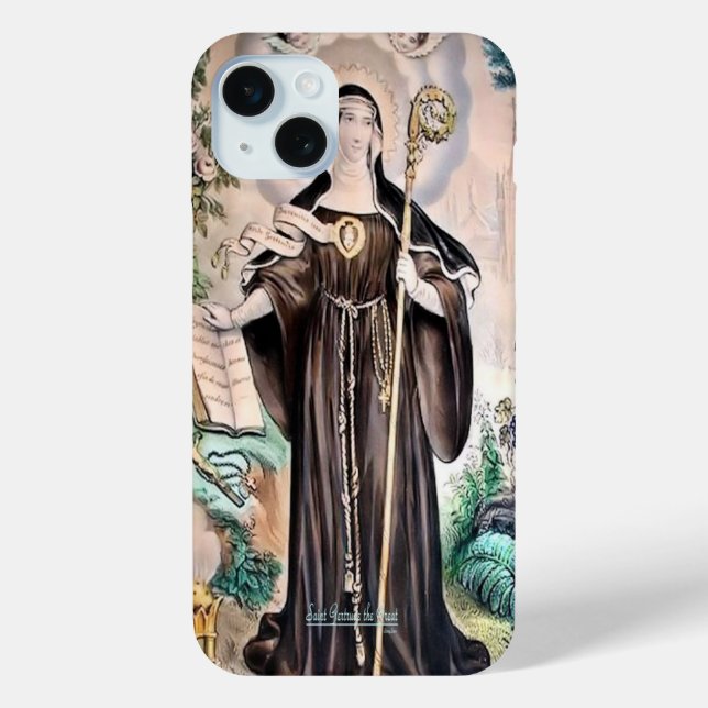 Funda De Case-Mate Para iPhone Saint Gertrude la Grande (Reverso )