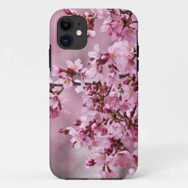 Funda De Case-Mate Para iPhone Sakura cerezos florecen en capas rosadas pasteles (Reverso)