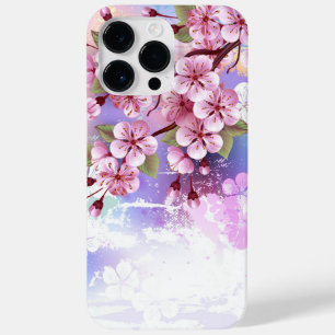 Funda Para iPhone 14 Pro Max De Case-Mate Sakura rosa sobre fondo de pintura