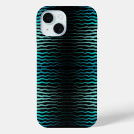 Funda Para iPhone 15 Salado de playa costera Olas turquesa Abstracto Ar