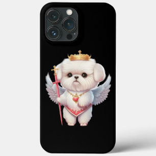 Funda Para iPhone 13 Pro Max Salchichas maltesas, amantes de los perros maltese