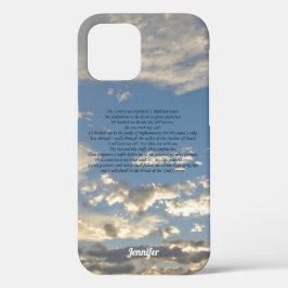Funda Para iPhone 12 Salmo 23 Bella Biblia Verse Monograma Cristiano
