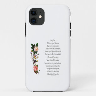 Funda Para iPhone 11 Salmo 23, Canción de David, estuche para iPhone bo