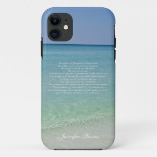 Funda Para iPhone 11 Salmo 23 El Señor es mi Pastor Personalizado Crist