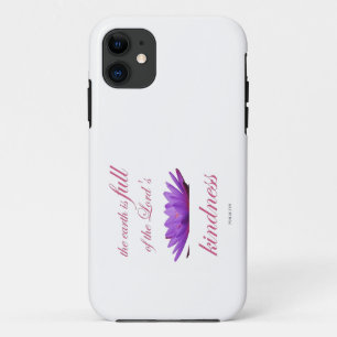 Funda Para iPhone 11 salmo 33 amabilidad del loto púrpura
