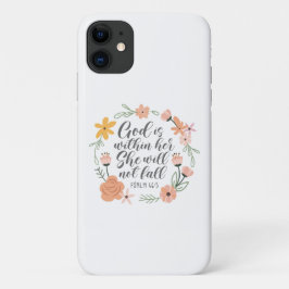 Funda Para iPhone 11 Salmo 46:5 Dios está dentro de ella, no caerá