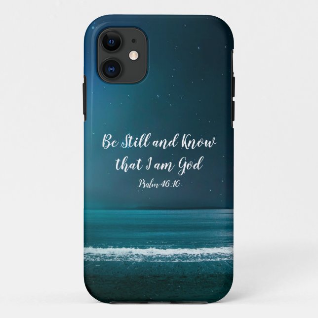 Funda De Case-Mate Para iPhone Salmo, quédate quieto y sé que soy Dios (Reverso)