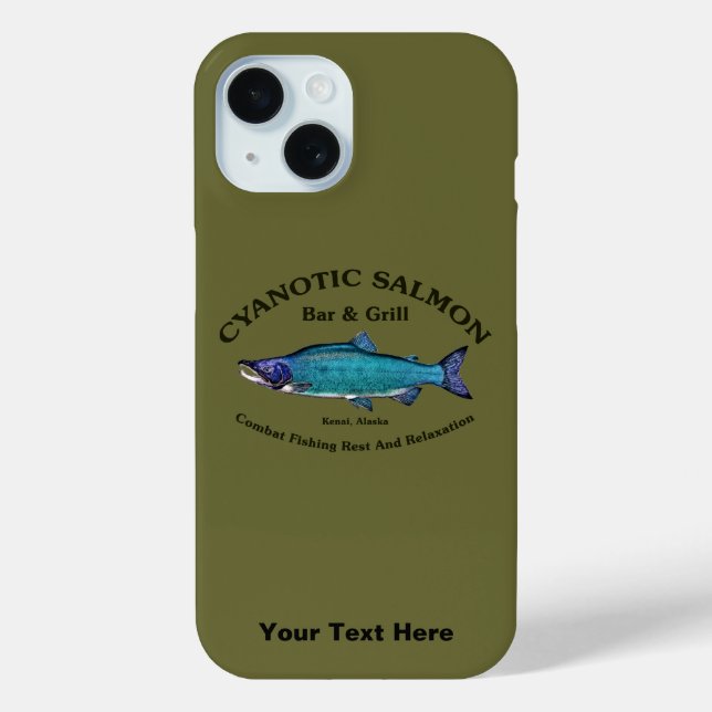 Funda De Case-Mate Para iPhone Salmon Bar & Grill Cyanotic (Reverso )
