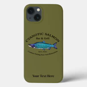 Funda Para iPhone 13 Salmon Bar & Grill Cyanotic