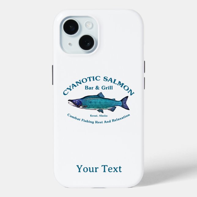 Funda De Case-Mate Para iPhone Salmon Bar & Grill Cyanotic (Reverso )