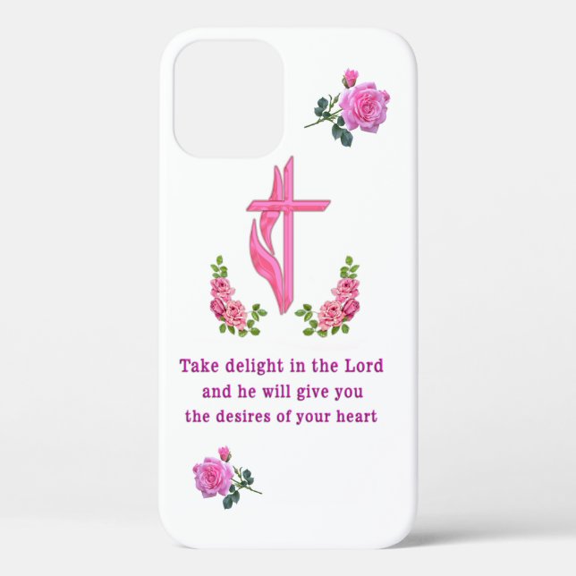 Funda De Case-Mate Para iPhone Salmos 37:4 (Reverso )