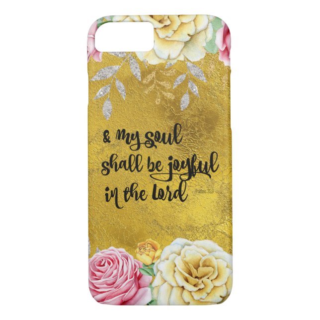 Funda De Case-Mate Para iPhone Salmos Joy Bible Verse (Reverso)