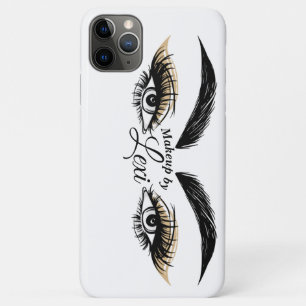Funda Para iPhone 11 Pro Max Salón de Belleza Pretty Eyes Maquillaje Pestañas C