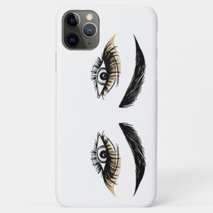 Funda Para iPhone 11 Pro Max Salón de Belleza Pretty Eyes Maquillaje Pestañas P