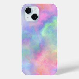 Funda Para iPhone 15 salpicadura de acuarela opal: