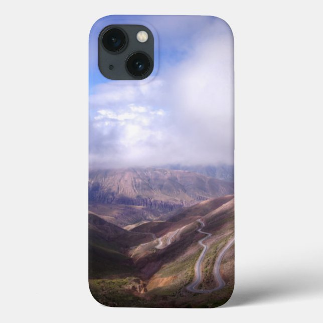 Funda De Case-Mate Para iPhone Salta Mountain Serpentine Road Con Nubes Bajas (Reverso)