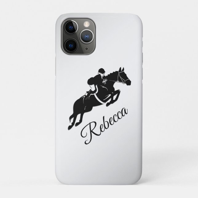 Funda De Case-Mate Para iPhone Saltador ecuestre (Reverso)