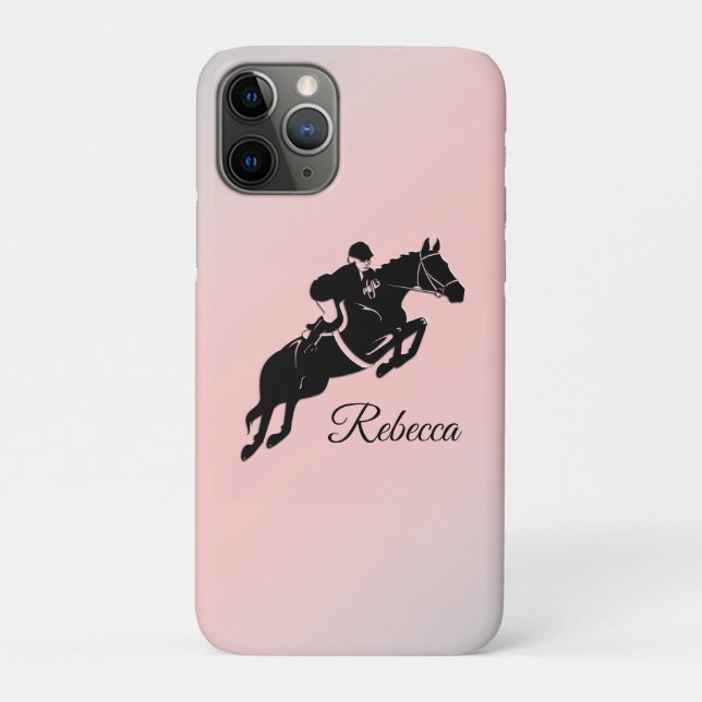 Funda De Case-Mate Para iPhone Saltador ecuestre (Reverso)