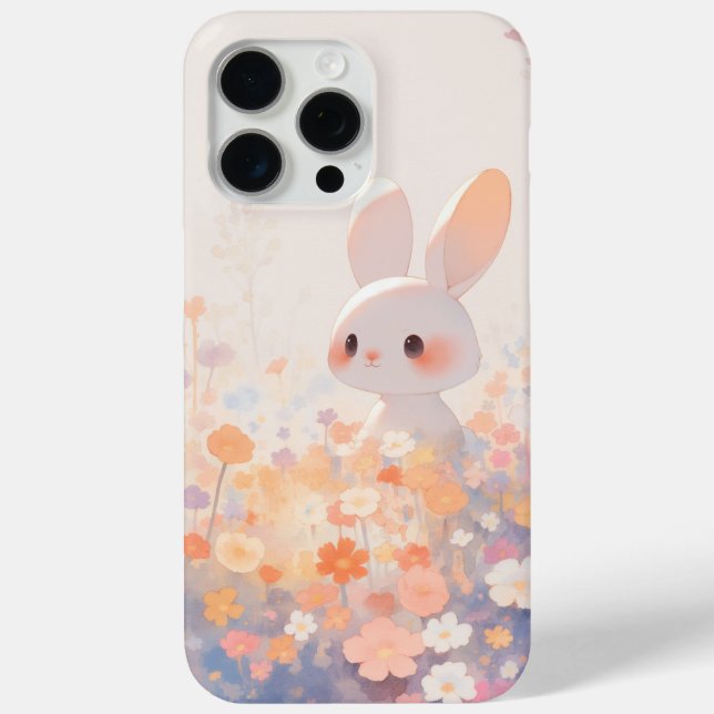 Funda De Case-Mate Para iPhone Saltando conejos, buen momento en la pradera (Reverso )