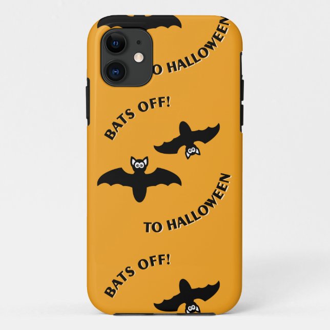 Funda De Case-Mate Para iPhone Salto A La Plaza Naranja De Halloween (Reverso)