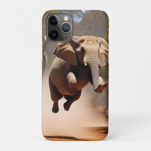 Funda Para iPhone 11 Pro "Salto de alegría: el salto de los elefantes anima