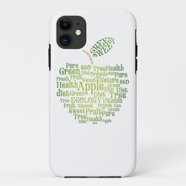 Funda De Case-Mate Para iPhone Salud Eco verde amistoso (Reverso)