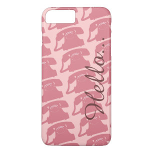 Funda Para iPhone 8 Plus/7 Plus saludo de patrón de teléfonos antiguos