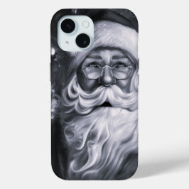Funda Para iPhone 15 Saludo de temporada a Santa Claus