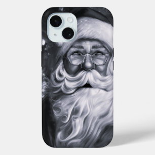 Funda Para iPhone 15 Saludo de temporada a Santa Claus