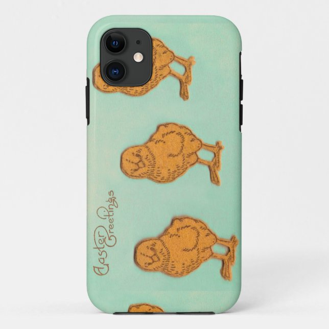 Funda De Case-Mate Para iPhone Saludos de Pascua Chicas Verde (Reverso)