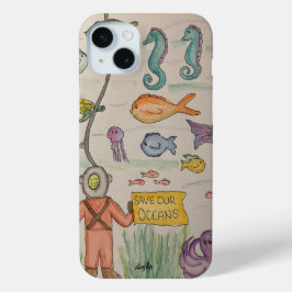 Funda Para iPhone 15 Mini Salva Nuestros Océanos