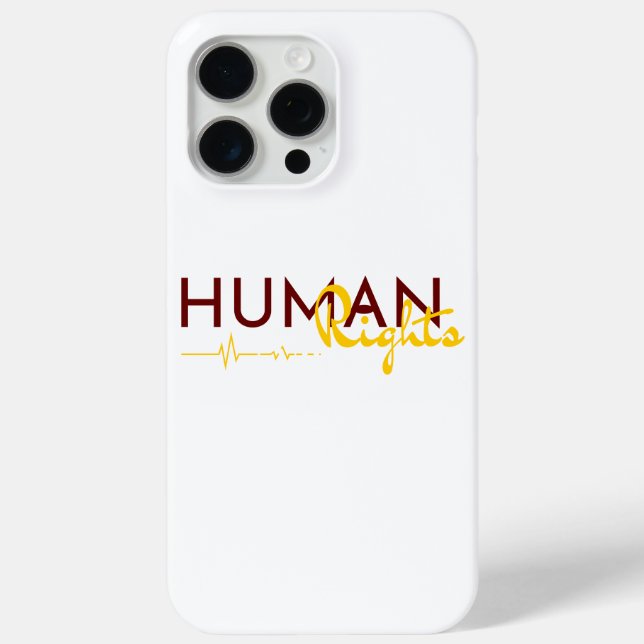 Funda De Case-Mate Para iPhone Salvamento de los derechos humanos (Reverso )