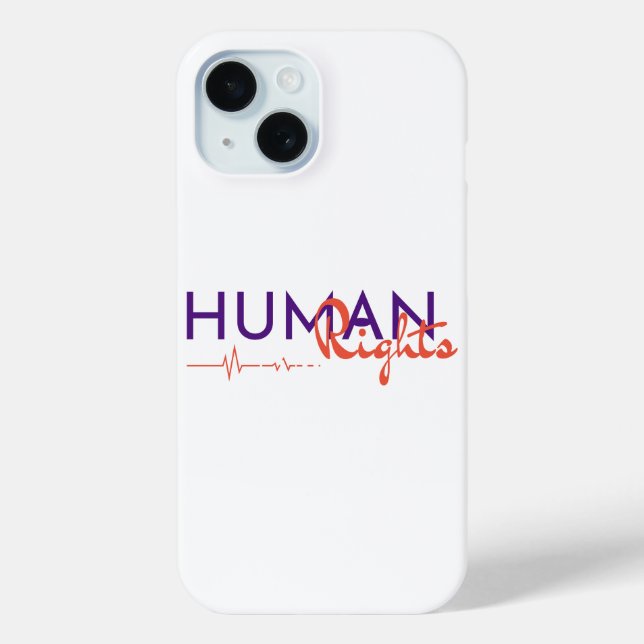 Funda De Case-Mate Para iPhone Salvamento de los derechos humanos (Reverso )